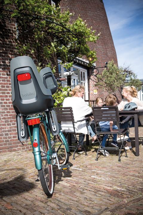 Actual product image bobike Child seat ONE maxi IP & E-BD frame and luggage carrier attachment (Luggage carrier (rear), Seat tube)