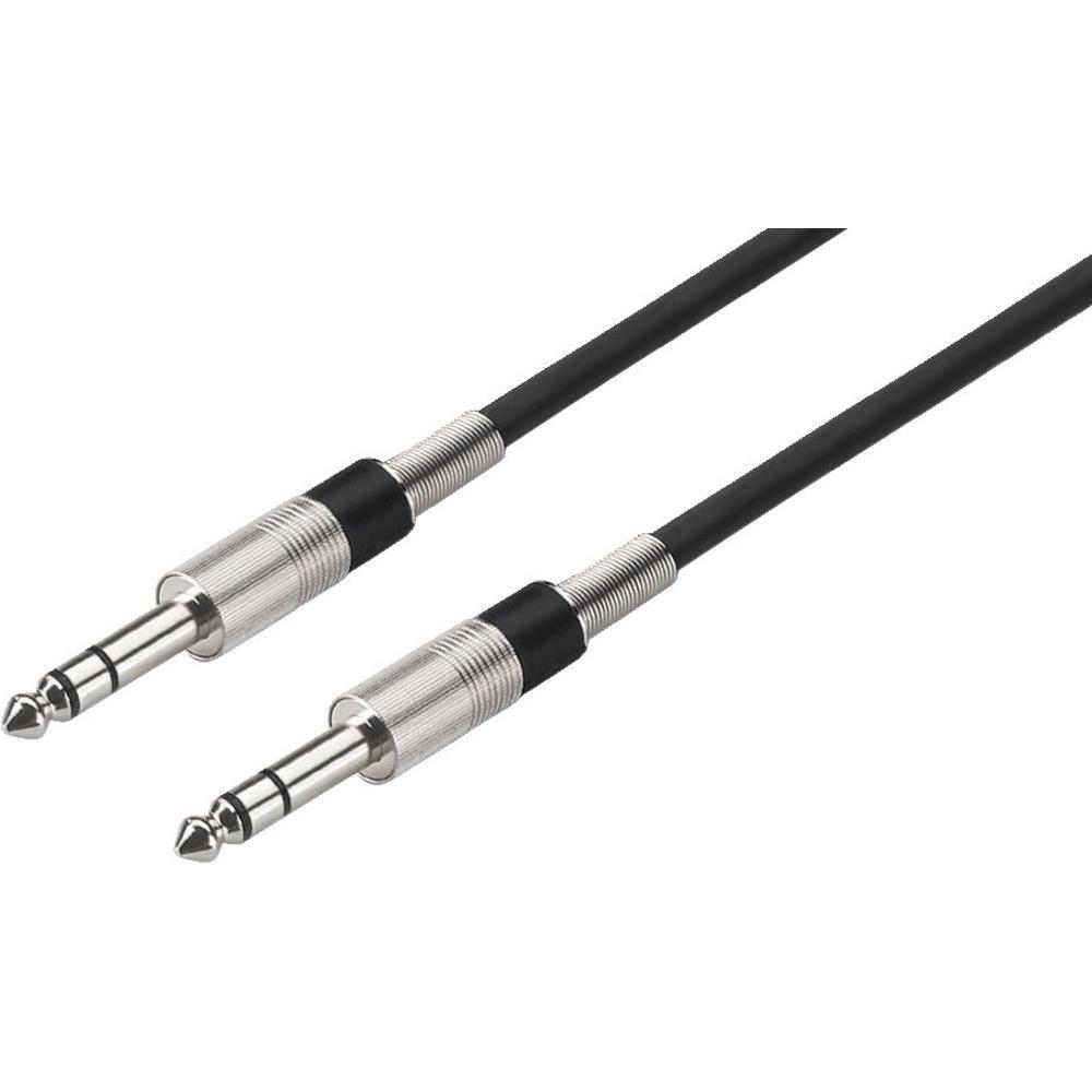 Monacor Cavo jack stereo (1 m, Jack 6,3 mm), Cavo audio