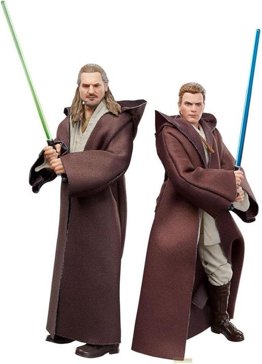 Immagine prodotto Hasbro Star Wars Episodio I Serie Nera - Figure d'azione 3-Pack Qui-Gon Jinn, Darth Maul, Obi-Wan Kenobi 15
