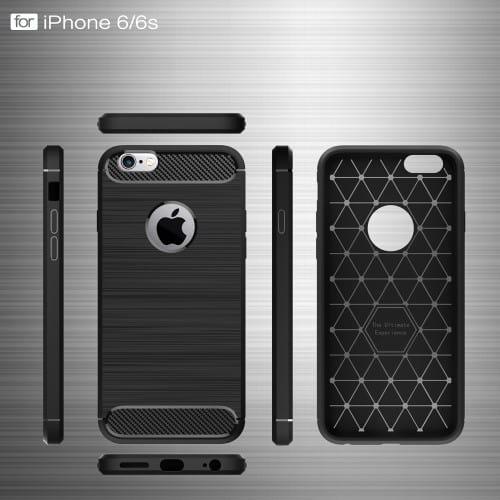 Produktbild Ueli Express iPhone 6s / 6 Gummi Hülle TPU Carbon Optik (Apple iPhone 6s, Apple iPhone 6)