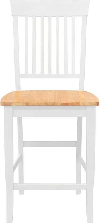 Image du produit VidaXL Tabouret de bar 2 pcs. Blanc Bois massif Hévéa