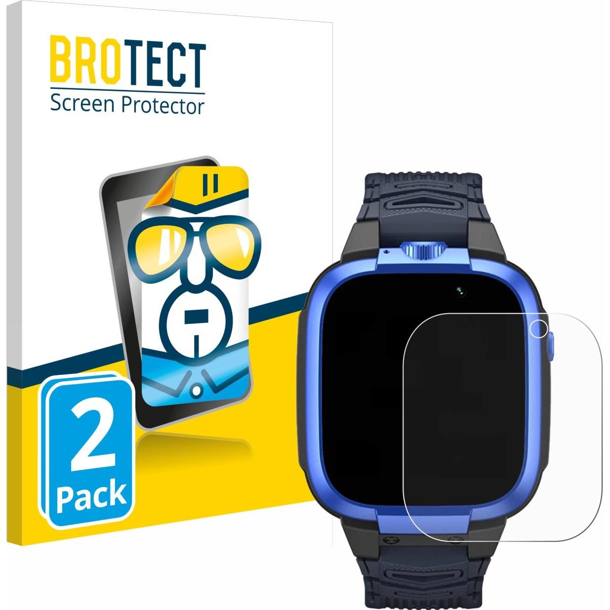 BROTECT Schutzfolie Displayschutz Displayschutzfolie Folie Klar Transparent, Smartwatch Schutzfolie, Transparent