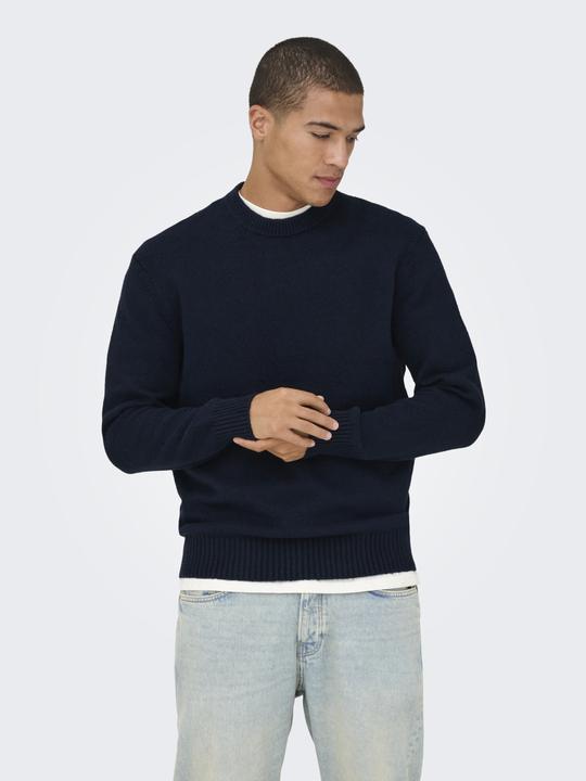 Only & Sons Onsjames T-Shirt Uomo In Cotone, Maniche Corte, Girocollo, Fit Lungo - Colore Noos