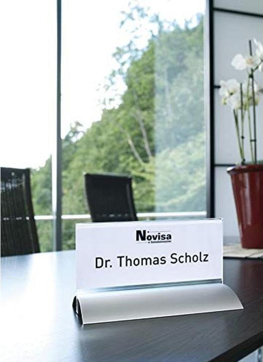 Produktbild Durable Tischnamensschild, Acryl mit Aluminiumfuss
