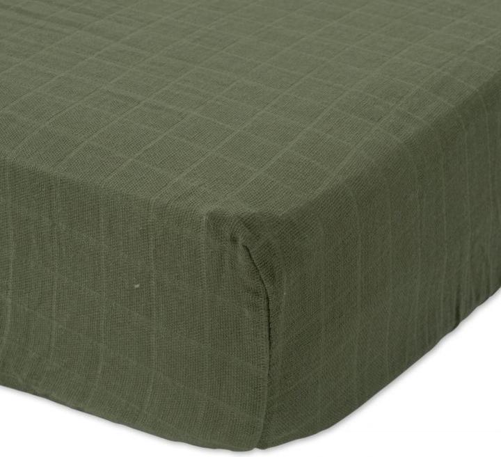 Immagine prodotto little unicorn Lenzuolo per culla in mussola di cotone - Felce