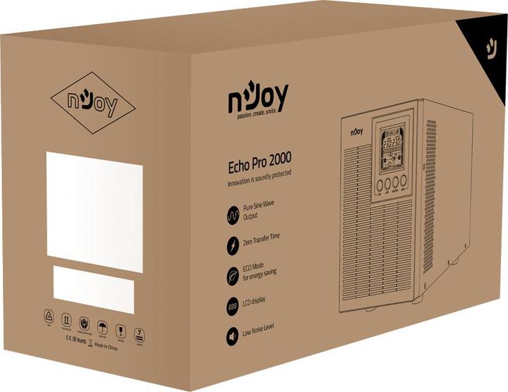 Actual product image Njoy Echo Pro 2000 (2000 VA, 1600 W, Online double converter UPS)