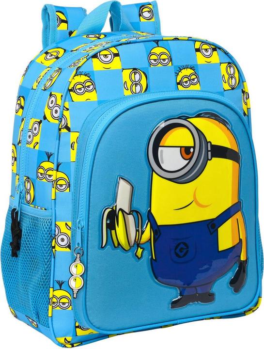 Image du produit Safta Sac à dos scolaire Minions Minionstatic bleu (32 x 38 x 12 cm) (15 l)