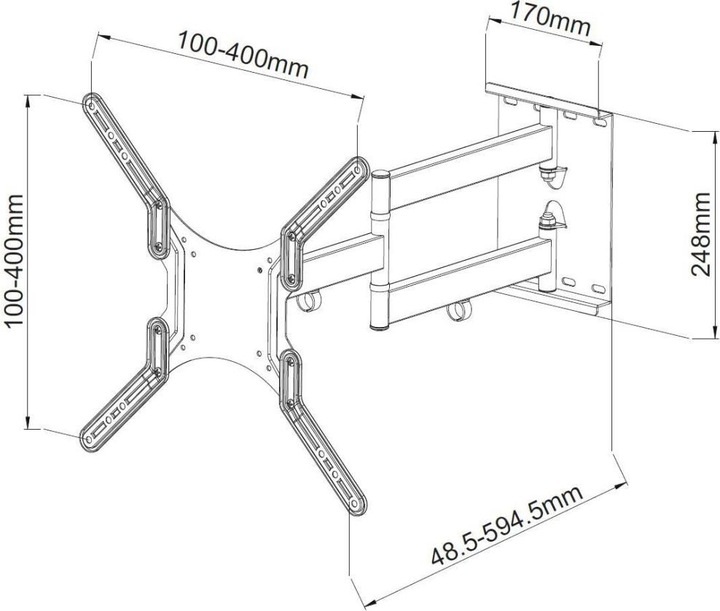 Produktbild Techly LCD TV Wandhalterung (Wand, 55", 45 kg)