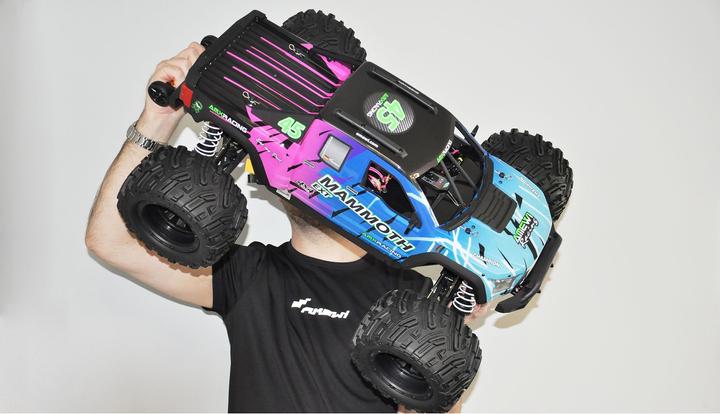 Immagine prodotto Amewi Auto RC AMX Mammut Monster Truck senza batteria/colorato 14+ (ARR Quasi lettura a corredo)