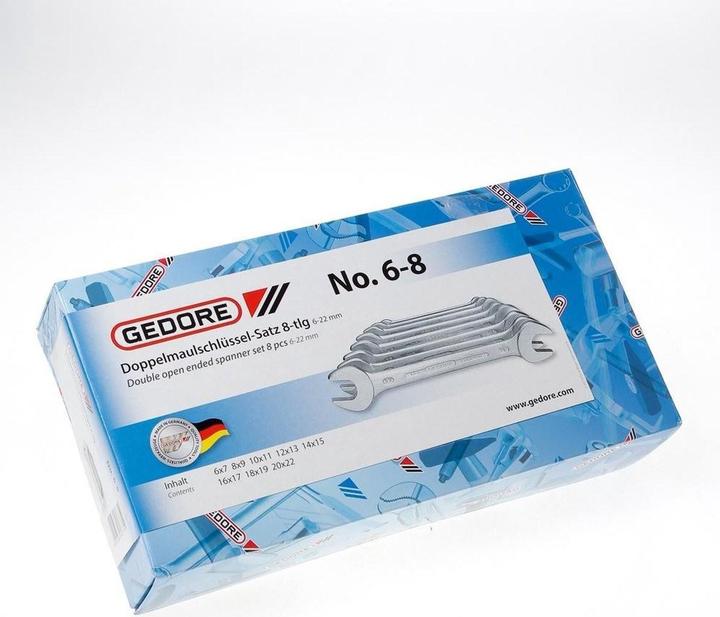 Produktbild Gedore 6-8 Doppelmaulschlüssel-Satz 8-teilig 6-22 mm (22 mm)