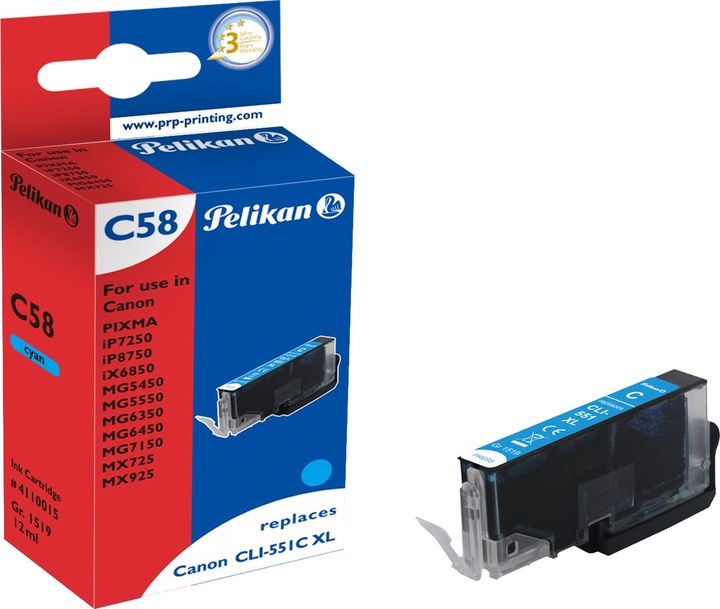 Actual product image Pelikan Cli-551xl (C)