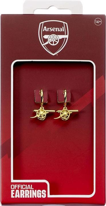 Produktbild Arsenal FC Emblem Kreolen Goldfarben lackiert (Metall)