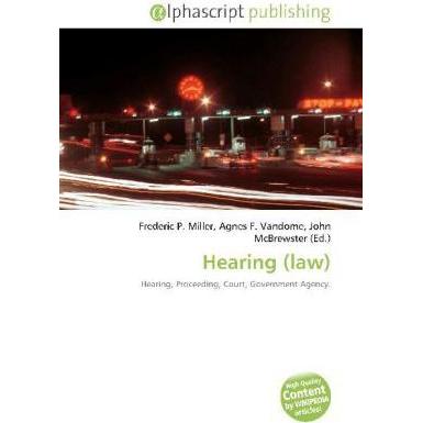 Hearing (law), Fachbücher