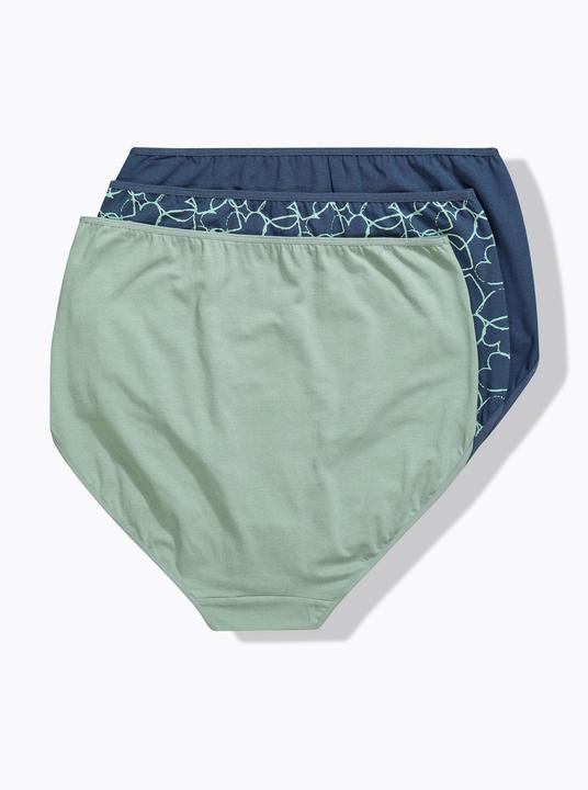 Image du produit Ulla Popken Culottes maxi en lot de 3, coeurs/uni (42, 44)