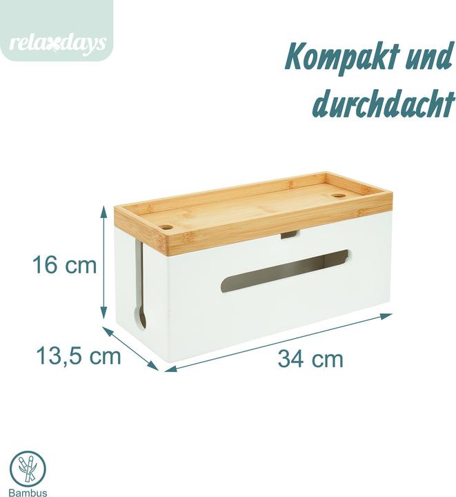 Actual product image Relaxdays cablebox