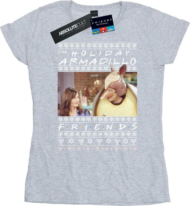 Actual product image Friends Womens/Ladies Fair Isle Holiday Armadillo Cotton T-Shirt (L)