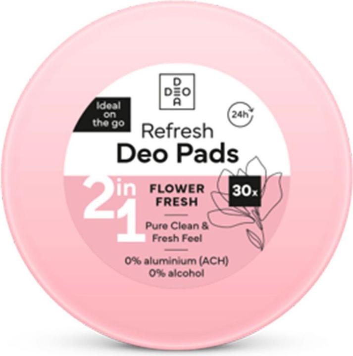 Actual product image Deodea Deodorant Deo Pads Flower Fresh (30 Stück) (45 g)