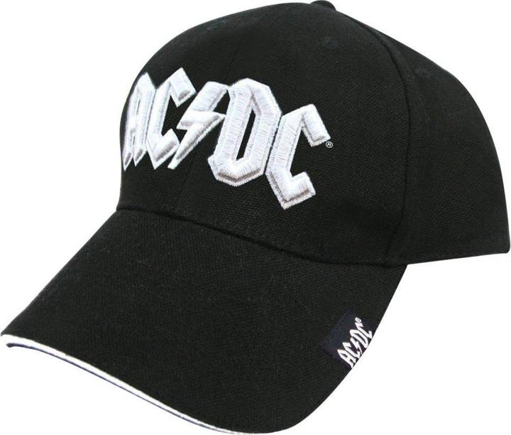 Produktbild AC/DC White Logo Puff Embroidered Baseball Cap