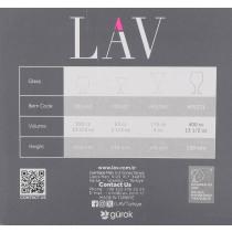 Produktbild LAV 6er Set Bierglas 400ccm m (6x)