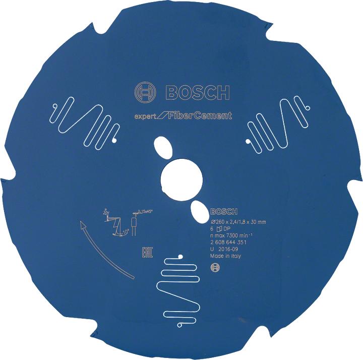 Produktbild Bosch Professional Zubehör Kreissägeblatt Expert for Fibre Cement, 260 x 30 x 2,4 mm, 6