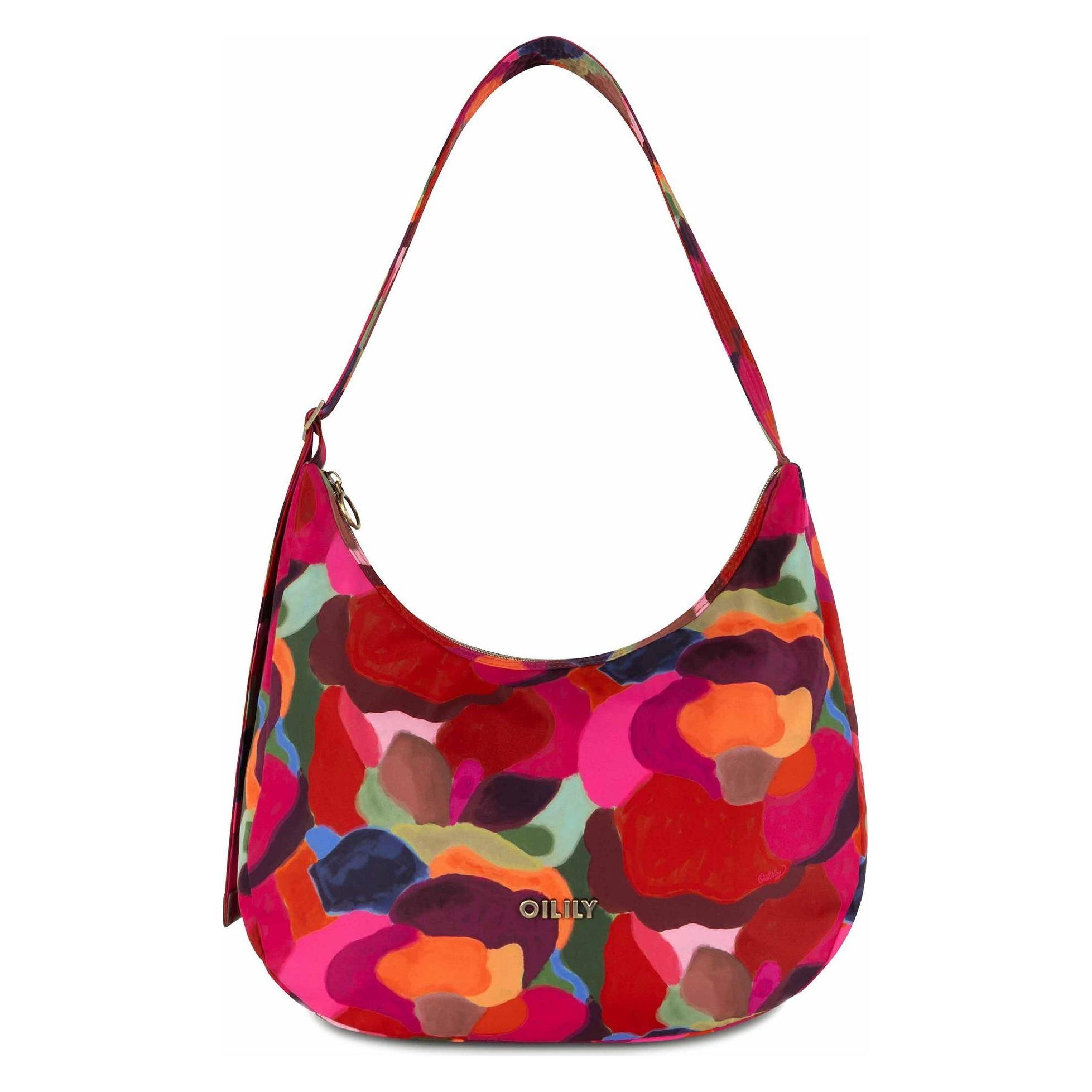 Oilily, Damen, Handtasche, Veerle Hamel Schultertasche 33 Cm, Mehrfarbig, Rot
