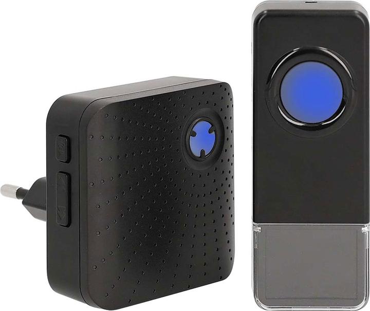 Produktbild Nedis Drahtloses Türklingel Set | Netzstromversorgung | 100 - 240 V AC 50/60 Hz | 1x 23A 12V | Lauts (Funk, Funk 433-Mhz, Kabellos)