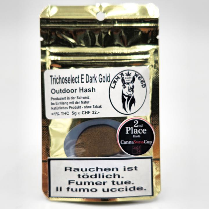 Actual product image LamaWeed Lama Weed Trichoselect Hash E Dark Gold 5g (5 g, Outdoor)