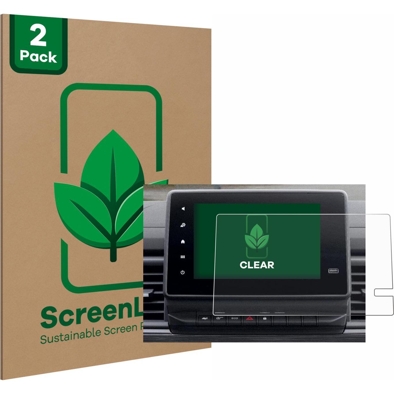 ScreenLeaf, Fahrzeug Navigation Zubehör, Schutzfolie nachhaltiger Displayschutz Displayschutzfolie Folie Klar Transparen...