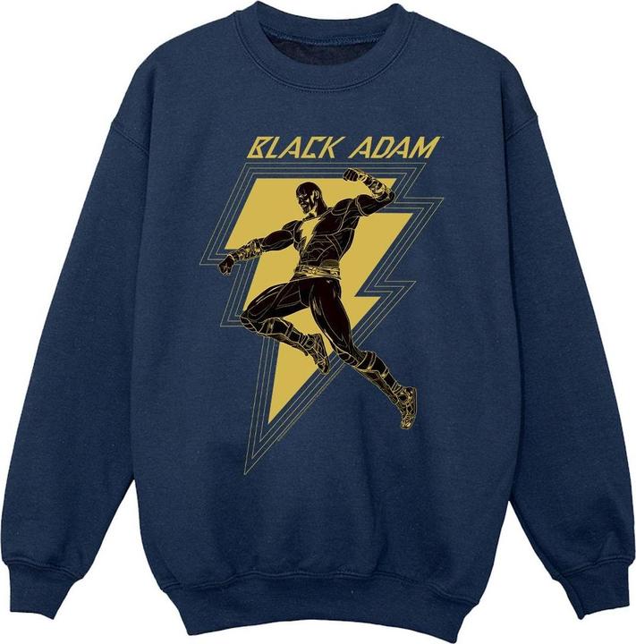 Produktbild Black Adam Golden Bolt Chest Sweatshirt Mädchen (128)
