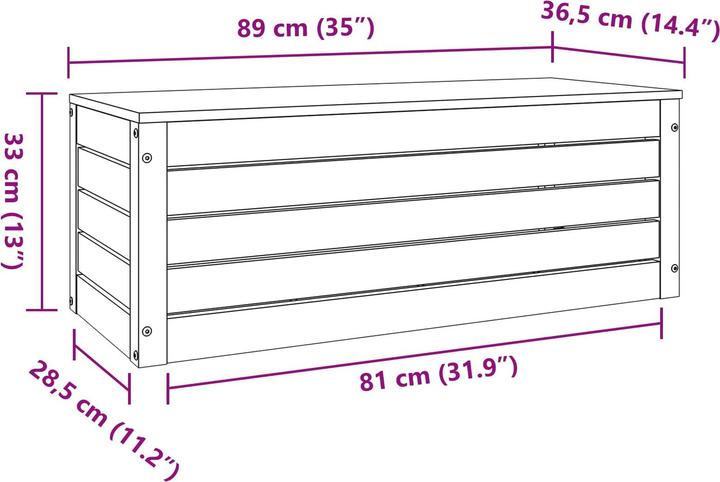 Image du produit vidaXL Aufbewahrungsbox (36.50 cm)