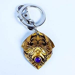 Semic, Schlüsselanhänger, Warhammer 40K: Custodian Shoulder Plate, Gold