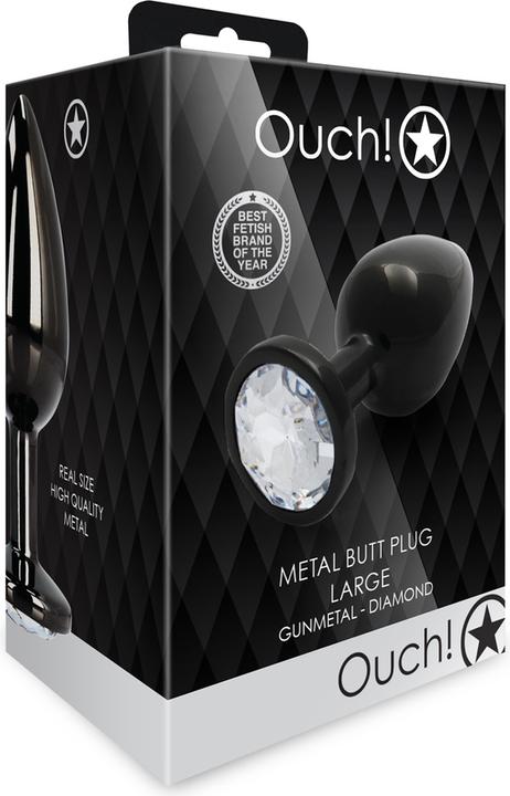 Immagine prodotto Ouch! Plug anale rotondo a forma di gemma - Grande