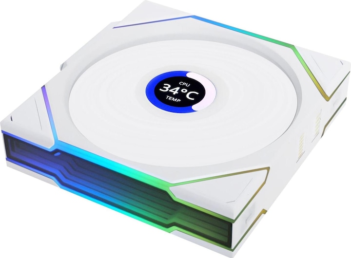 Produktbild Lian-Li UNI FAN TL Wireless LCD Lüfter, ARGB, PWM, 3er-Pack inkl. Controller - Reverse Blade, 120 mm (120 mm, 3 x)