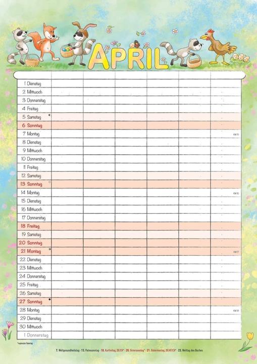 Immagine prodotto Alpha Edition Familienplaner (29,7 x 42 cm)