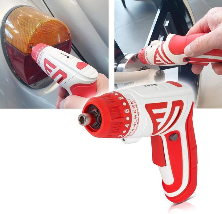 Produktbild Stahlwerk Akkuschrauber ASM-36 FC Köln Edition kompakter 3,6 V Stabschrauber (Stromversorgung über USB)