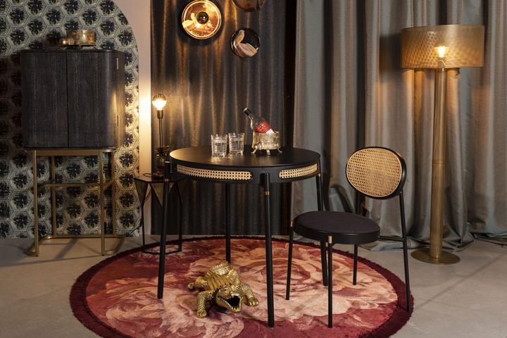 Actual product image Bold Monkey Don't Stop The Webbing round dining table 80'