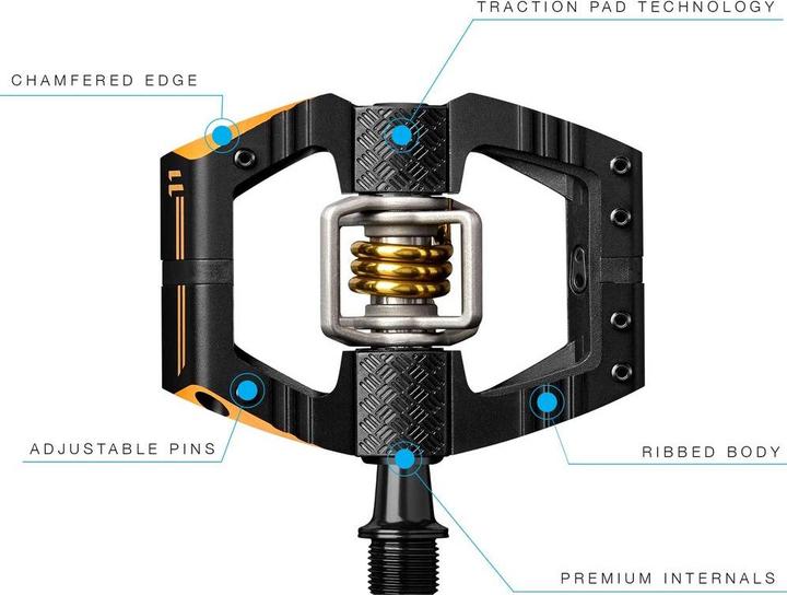 Actual product image Crankbrothers Mallet Enduro 11 pedals black/gold