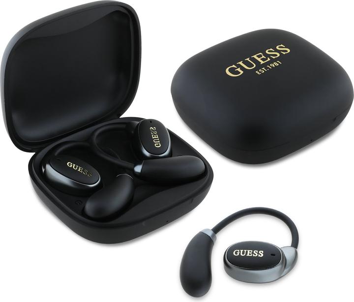 Productafbeelding Guess Satin Classic Logo OWS Wireless Earphones - black (8 h, Draadloze)