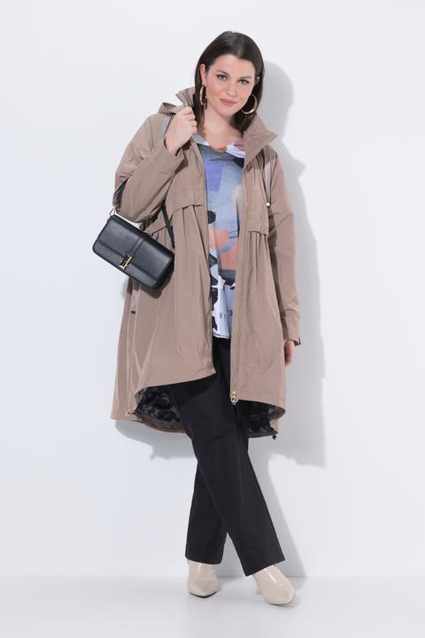Actual product image Ulla Popken Curved Cross Seam Rain Coat