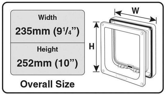 Actual product image Cat Mate Katzenklappe 4-Wege (Manual cat flap)