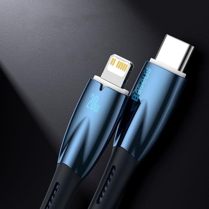 Produktbild Baseus USB-C cable for USB-C Glimmer Series, 100W, 1m (Black) (1 m, USB 2.0, 100 W)