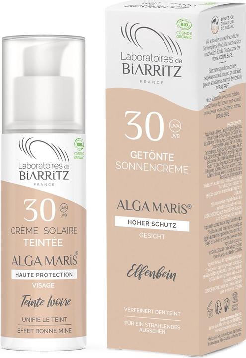 Image du produit Laboratoires de Biarritz Crème Solaire Visage Teintée (Crème solaire visage, SPF 30, 50 ml)