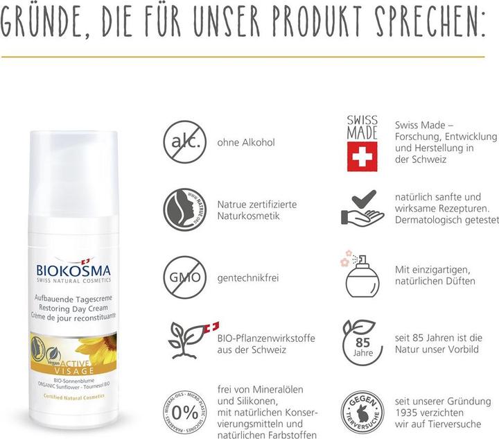 Actual product image Biokosma Active Visage Reconstructing Day Cream (50 ml, Day cream)