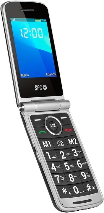 Produktbild SPC Klapphandy für Senioren mit grossen Tasten, SOS-Knopf und Ladestation