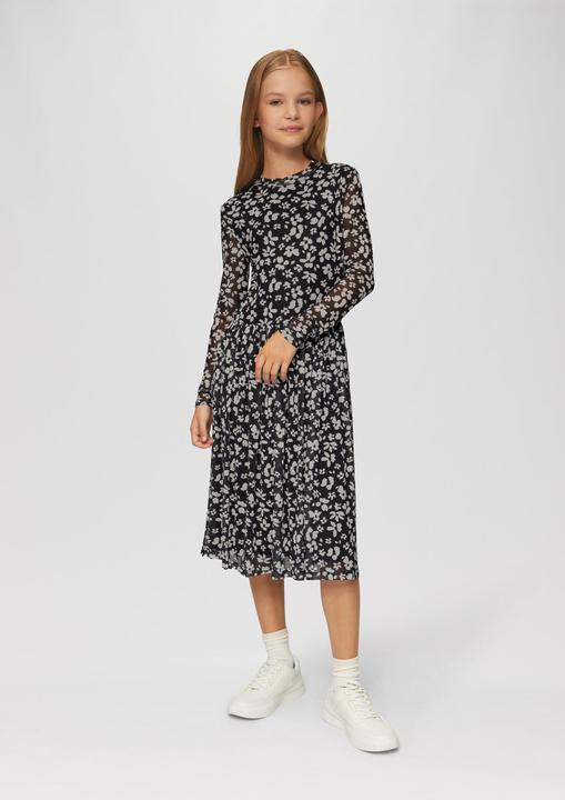 Produktbild s.Oliver Kleid Gemustertes Kleid aus unterlegtem Mesh (164)
