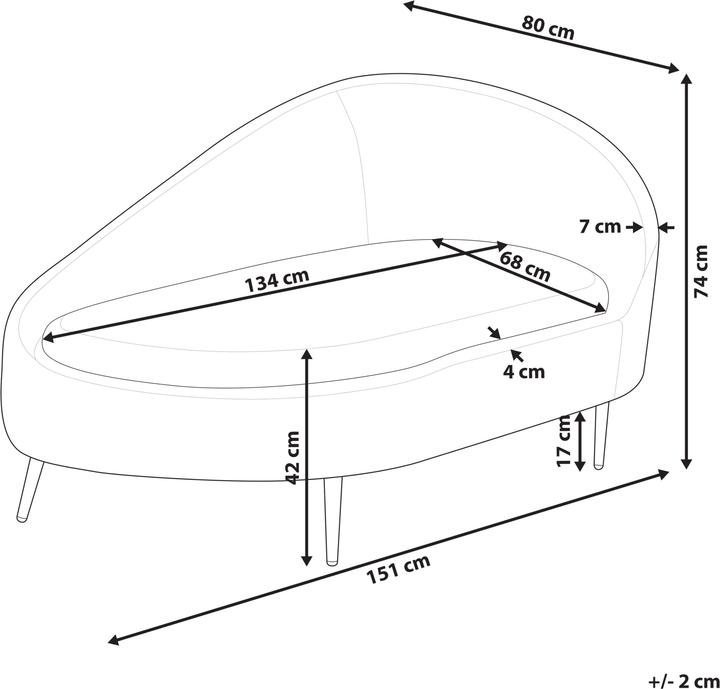 Actual product image Beliani Valreas (Recamiere)
