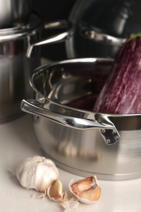 Actual product image Bergner Puodų rinkinys Gourmet 8 dalys (BG-6523) (Pot, Stainless steel)