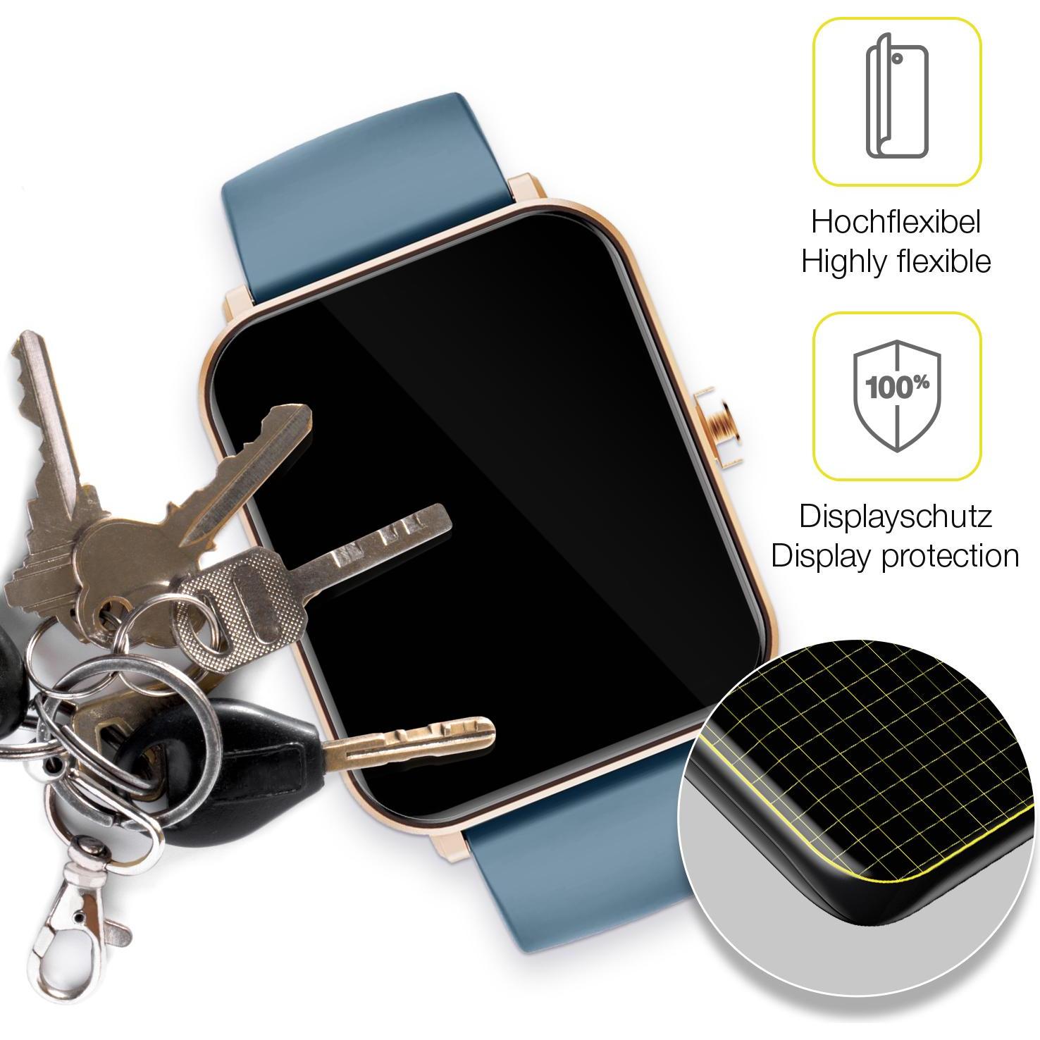 Thumbnail - Dipos Displayschutzfolie Full-Cover 3D, Smartwatch Schutzfolie, Transparent