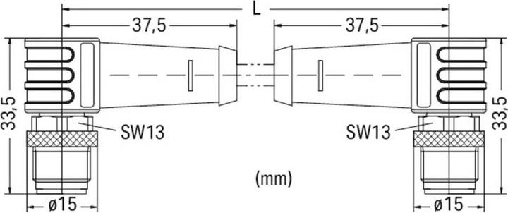 Image du produit Wago Câble ETHERNET M12D-St. (3 m)