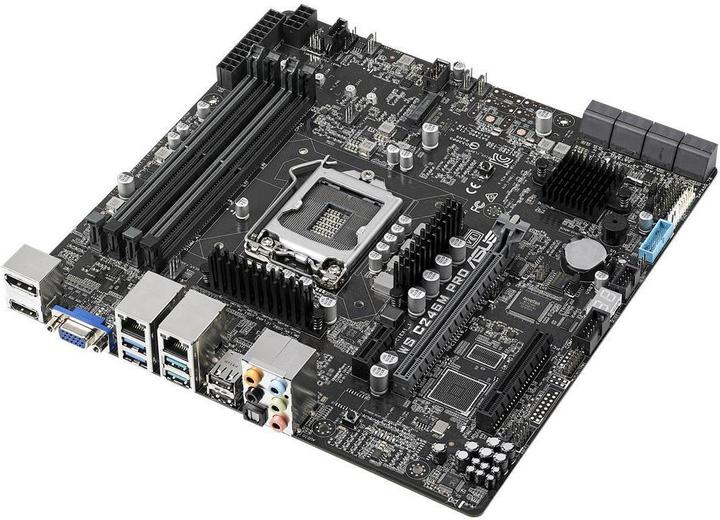 Produktbild ASUS WS C246M PRO LGA 1151 (H4 lizdas) „micro ATX“ Intel C246 (LGA 1151, Intel C246, mATX)